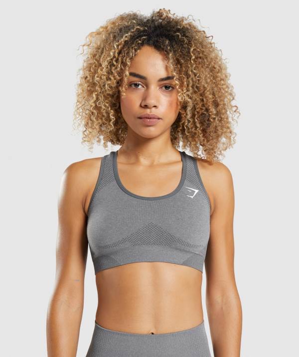Damske Športové Podprsenky Gymshark Vital Seamless 2.0 Siva | OW2160897